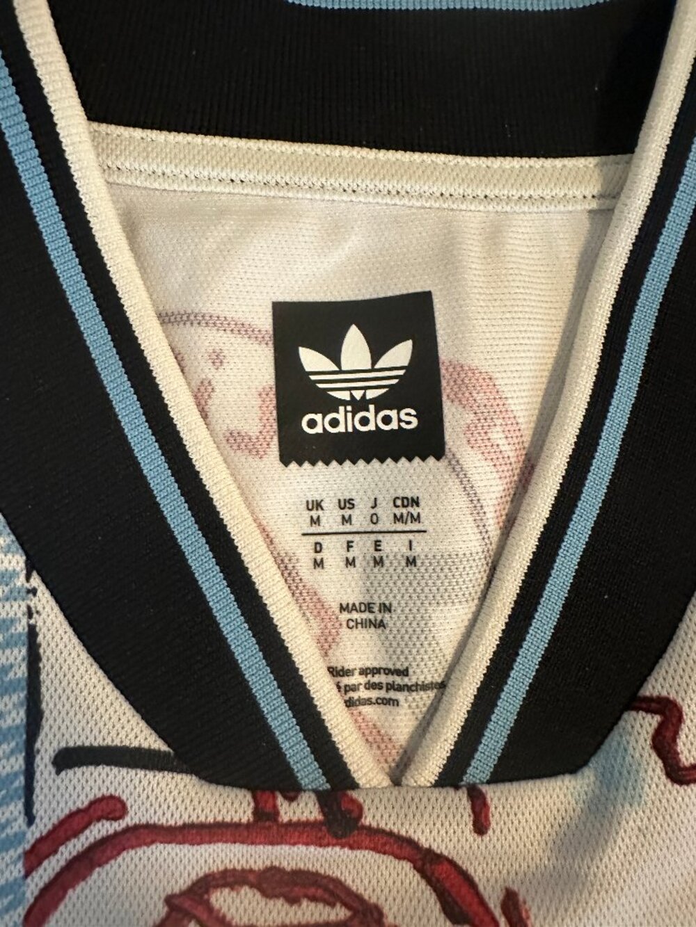 Adidas Skateboarding Mark Gonzales Jersey Men's Medium Graphic Soccer Shirt - Picture 2 of 5